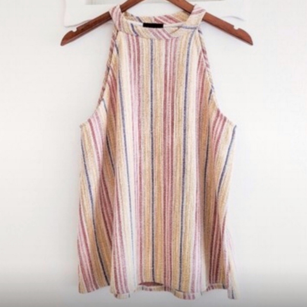 Anthropologie W5 Striped Halter Top